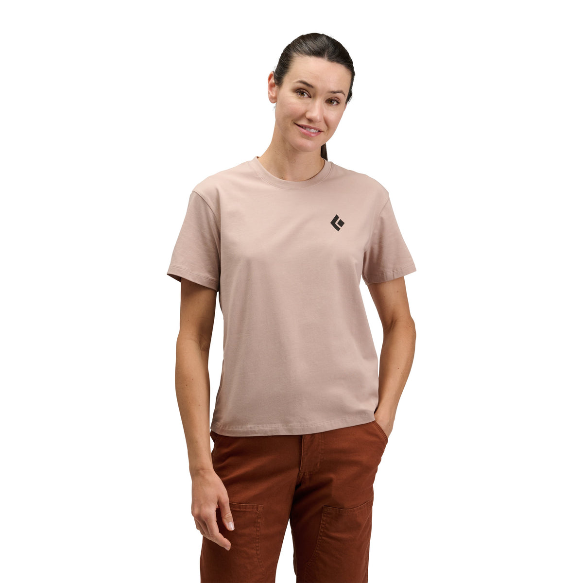 Pale Mauve ~ Model is 5' 10" | Chest 34" | Waist 27" | Size Small/6 
