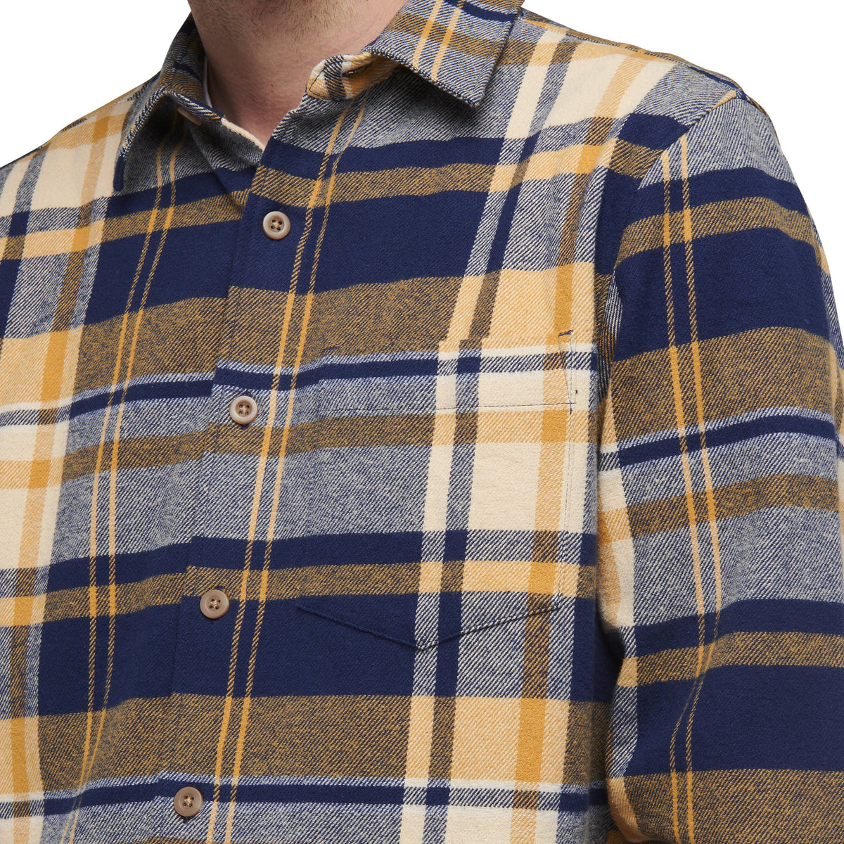 Indigo-Gold Plaid
