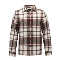 Burgundy-Off White Plaid