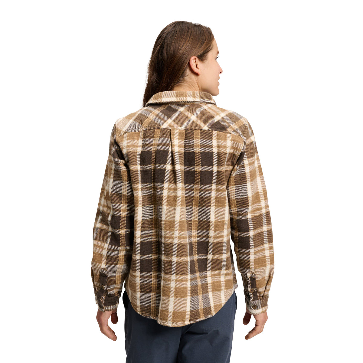 Bark Brown-Off White Plaid
