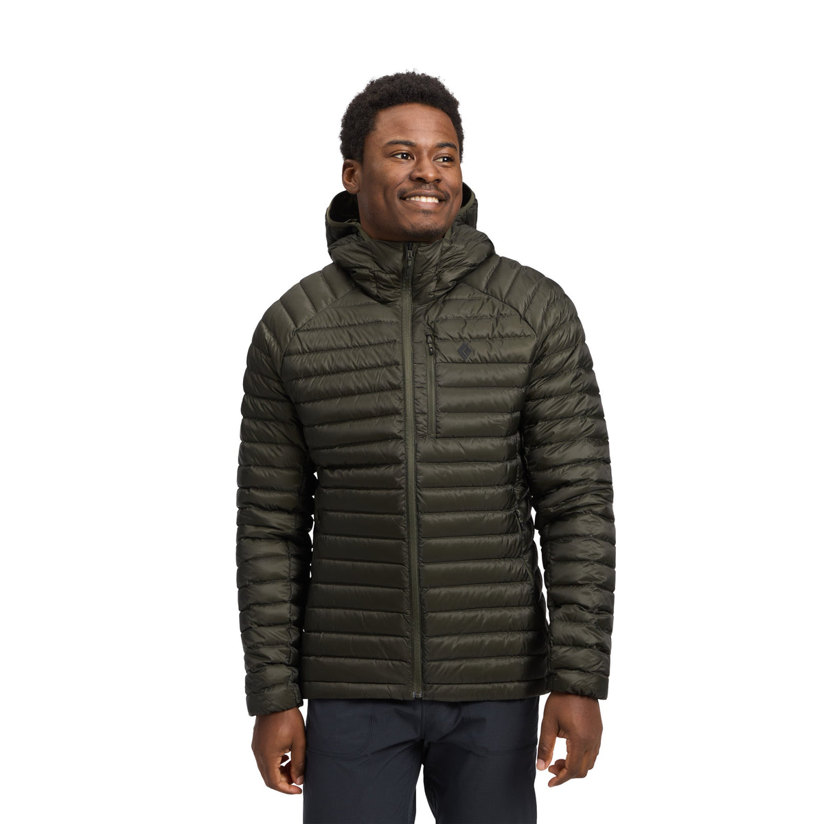 Dark Moss ~ Model is 6' 0" | Chest 40" | Waist 32" | Size Medium/32