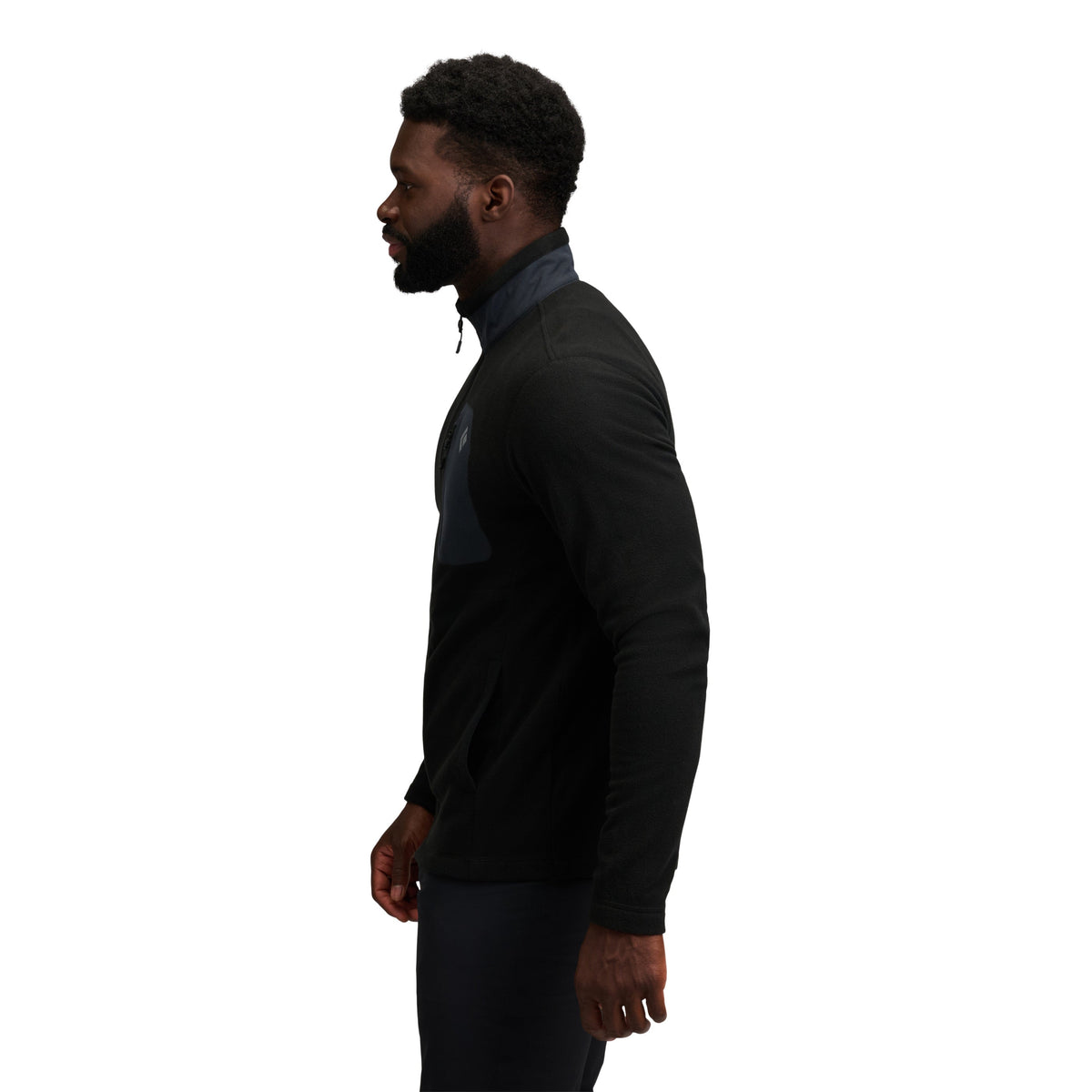 Black-Black ~ Model is 6' 0" | Chest 40" | Waist 32" | Size Medium/32 