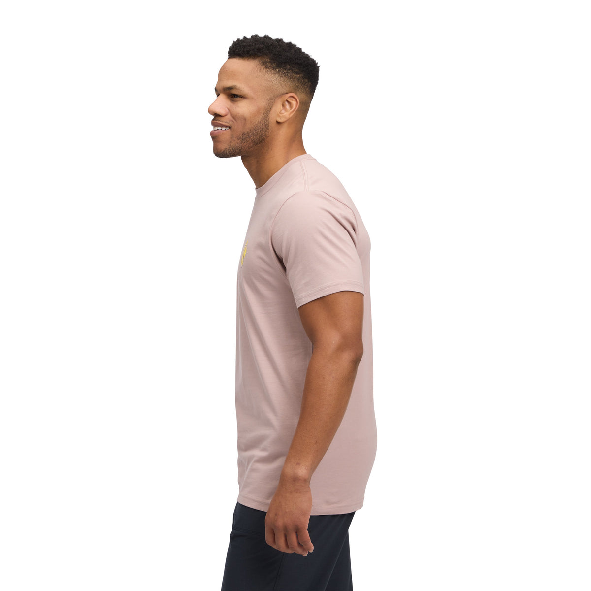 Pale Mauve ~ Model is 5' 11" | Chest 40" | Waist 33" | Size Medium/32 