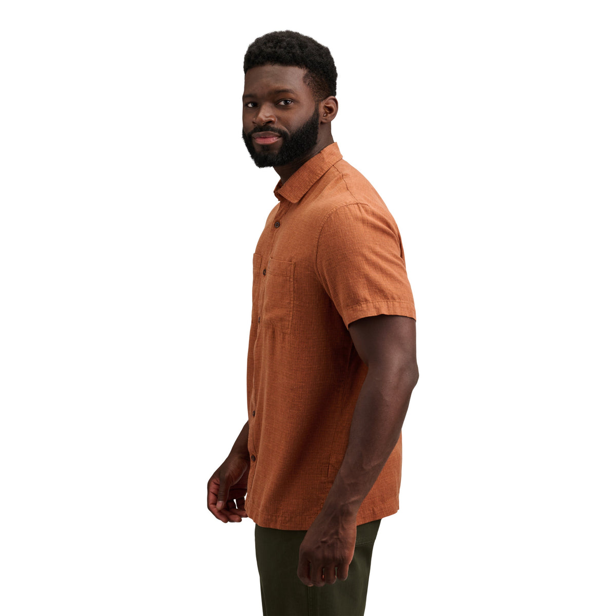 Clay-Saffron ~ Model is 6' 0" | Chest 40" | Waist 32" | Size Medium/32 