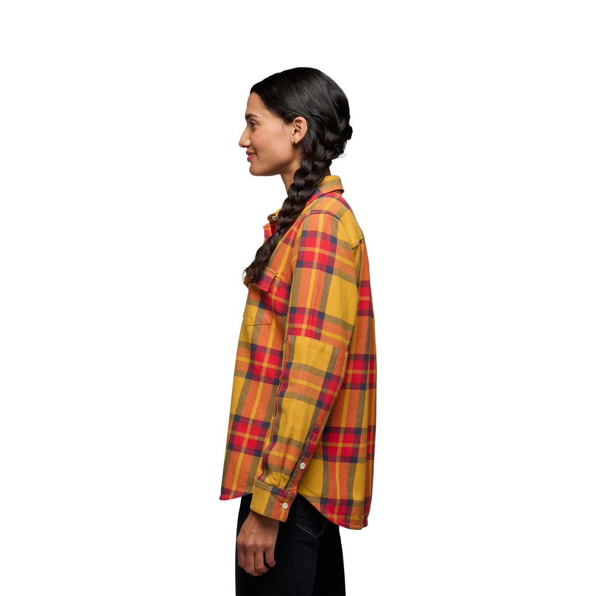 Amber-Coral Red ~ Model is 5' 8" | Chest 34" | Waist 27" | Size Small/6